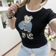 Тениска Мече STYLE Черно