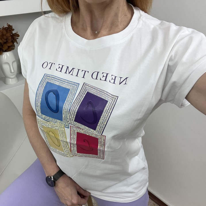 Тениска COCO Бяла
