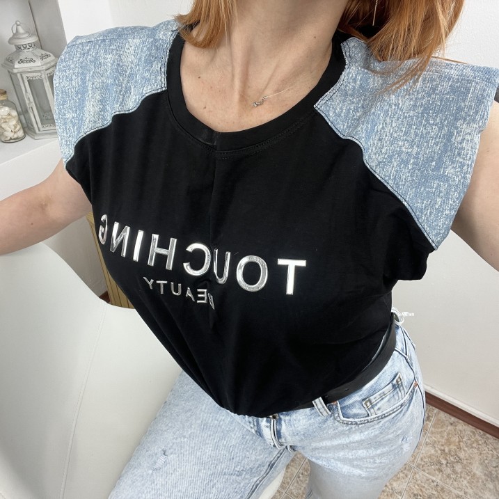 Тениска Дуо с Подплънки Черно