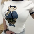 Тениска Мече Мода Бяло