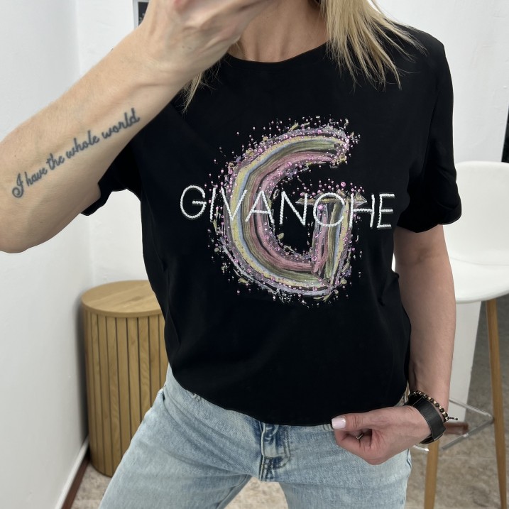 Тениска GVNSH Черно