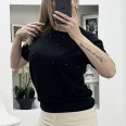 Блузка Нежни Камъни Черно