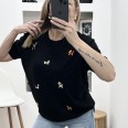 Блузка Кученца Бродерия Черно