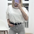 Тениска Дантела и Колие Бяла