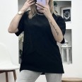 Тениска Дантела и Колие Черна
