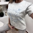Тениска Звездички Сиво
