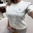 Тениска Звездички Сиво