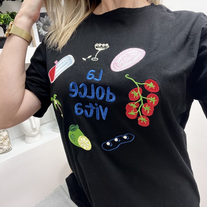 Тениска La Dolce Vita Черна