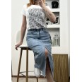 Пола Denim Дълга