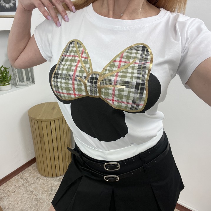 Тениска Mini Бежово