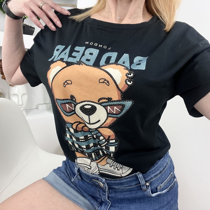 Тениска Bad Bear Черна