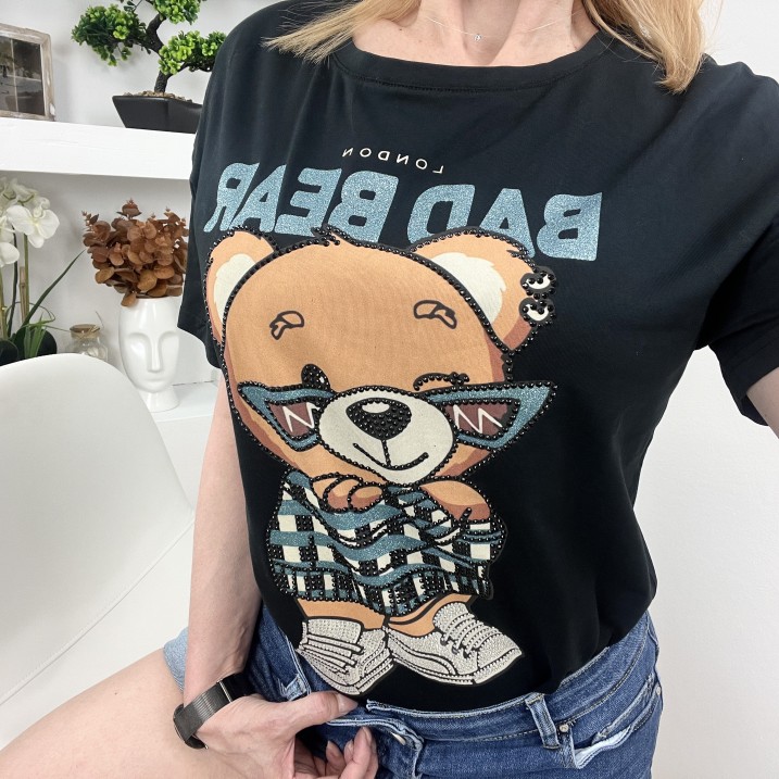 Тениска Bad Bear Черна