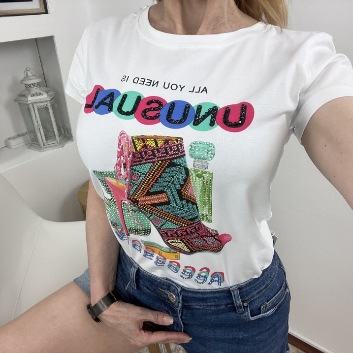 Тениска Fashion Аксесоари Бяла