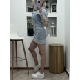 Комплект Дънков с Пола Синьо