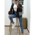 Жилетка Кашмир Деним Джоб Кафе