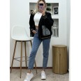 Жилетка Кашмир Деним Джоб Черно