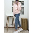 Жилетка Кашмир Качулка и Косъм Розово