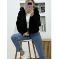 Жилетка Кашмир Качулка и Косъм Черно