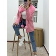 Жилетка Кашмир Букле Розово