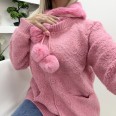 Жилетка Кашмир Букле Розово