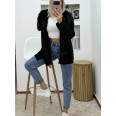 Жилетка Кашмир Букле Черно