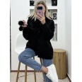 Жилетка Кашмир Букле Черно