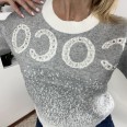Блуза COCO Камъни Сиво