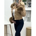 Яке LUX STYLE  Велур Камел