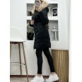 Яке RNB Естествен Косъм Дълго Черно