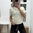 Блуза Розови Цветчета Крем