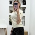 Блуза Розови Цветчета Крем