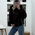 Жилетка Кашмир Лукс Релеф Кант Шоколад