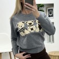 Блуза Пухкави Мечета Сиво